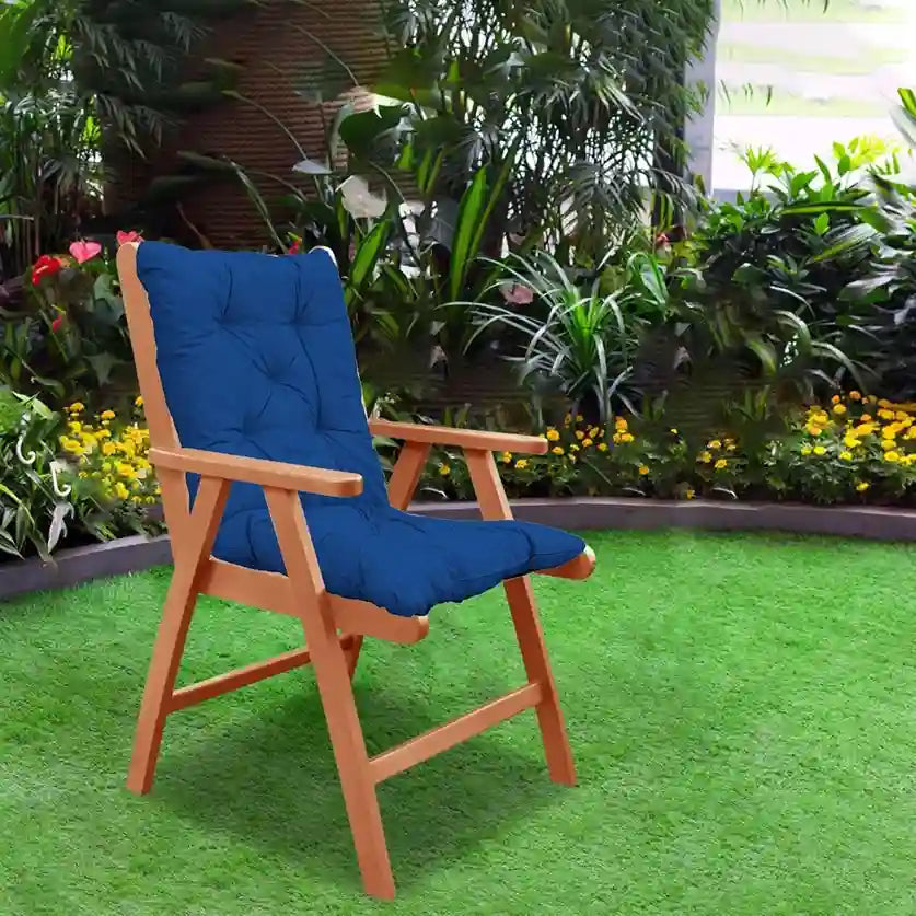 Coussin extérieur bleu Majorelle – Élégance méditerranéenne & confort solaire