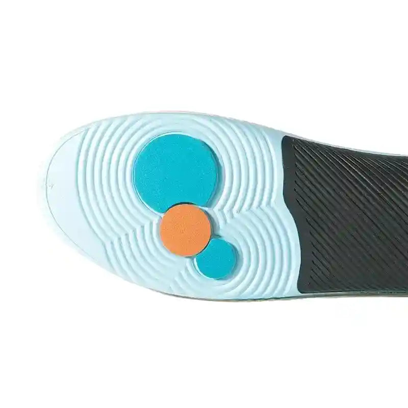 Détail de l'avant-pied des semelles PostureStep™, montrant le soutien métatarsien pour un confort de marche supérieur.