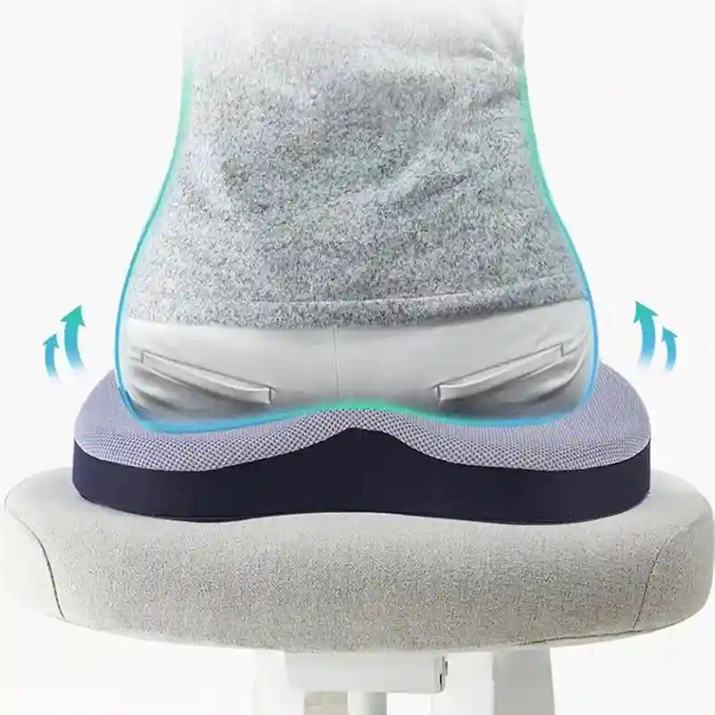 Coussin de dos ergonomique offrant un confort ciblé pour le bas du dos