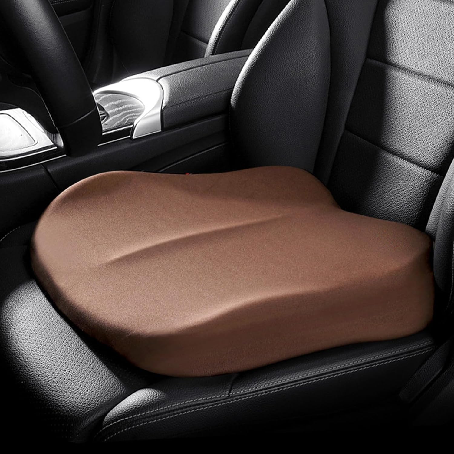 Coussin pivotant voiture marron confortable pour siège auto