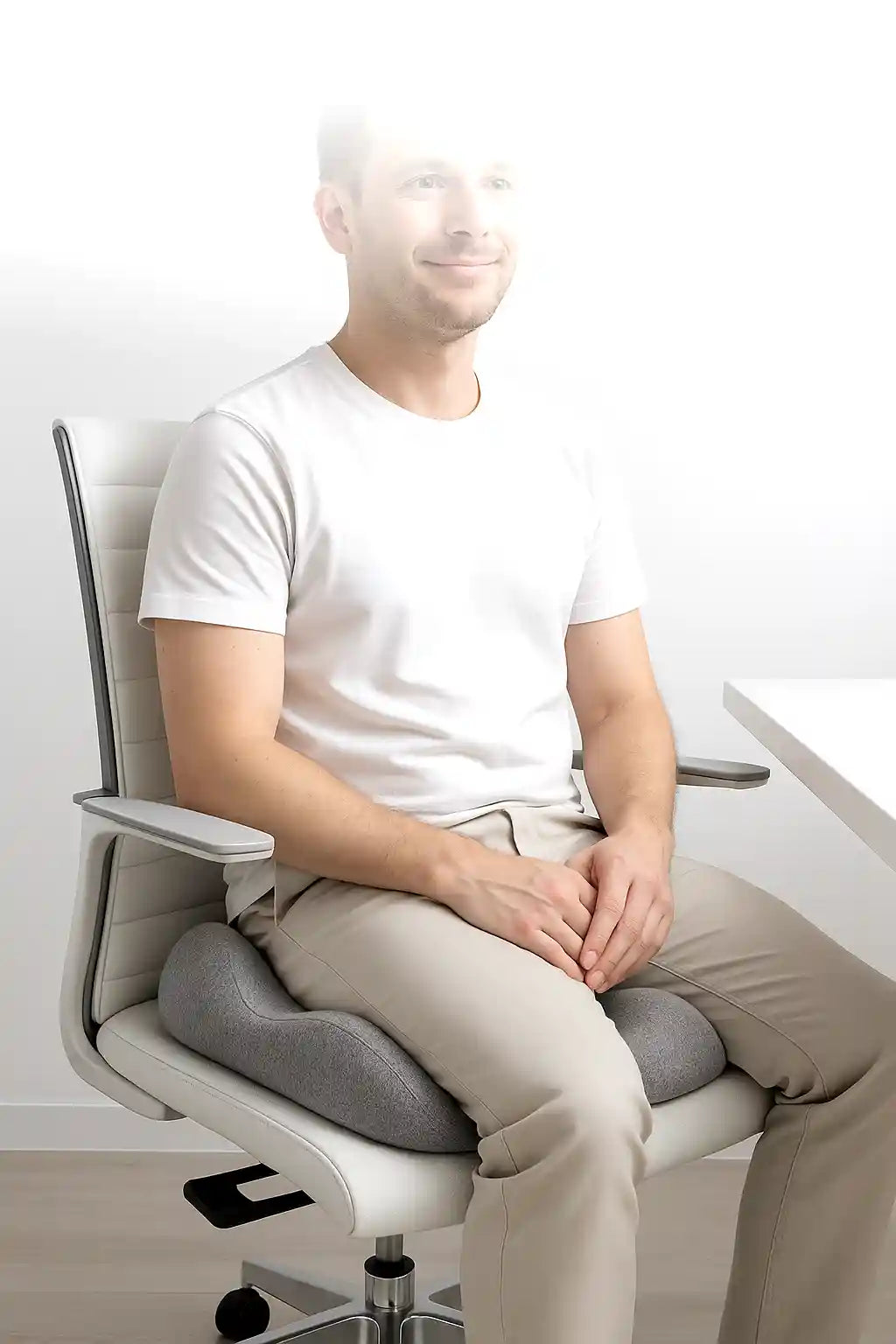 Coussin de chaise ergonomique offrant un alignement optimal du dos