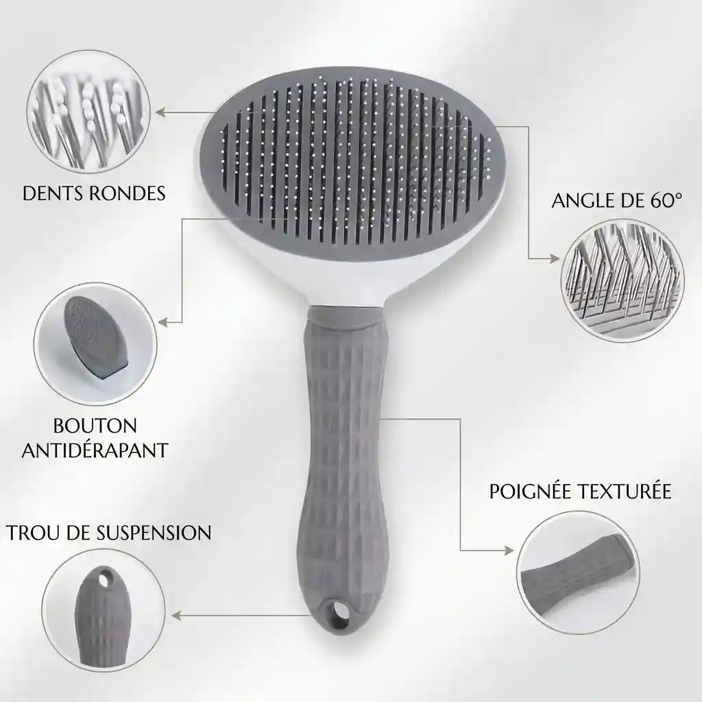 Brosse Auto-Nettoyante Chat & Chien - GroomEase™