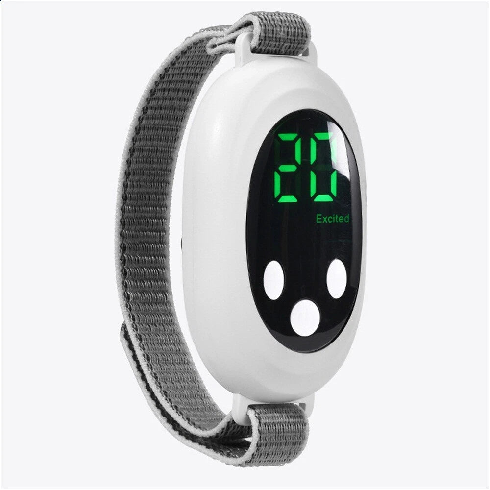 Dispositif d'aide au sommeil NeuroCalm™ avec écran digital, conçu pour calmer l'anxiété et favoriser un endormissement rapide.