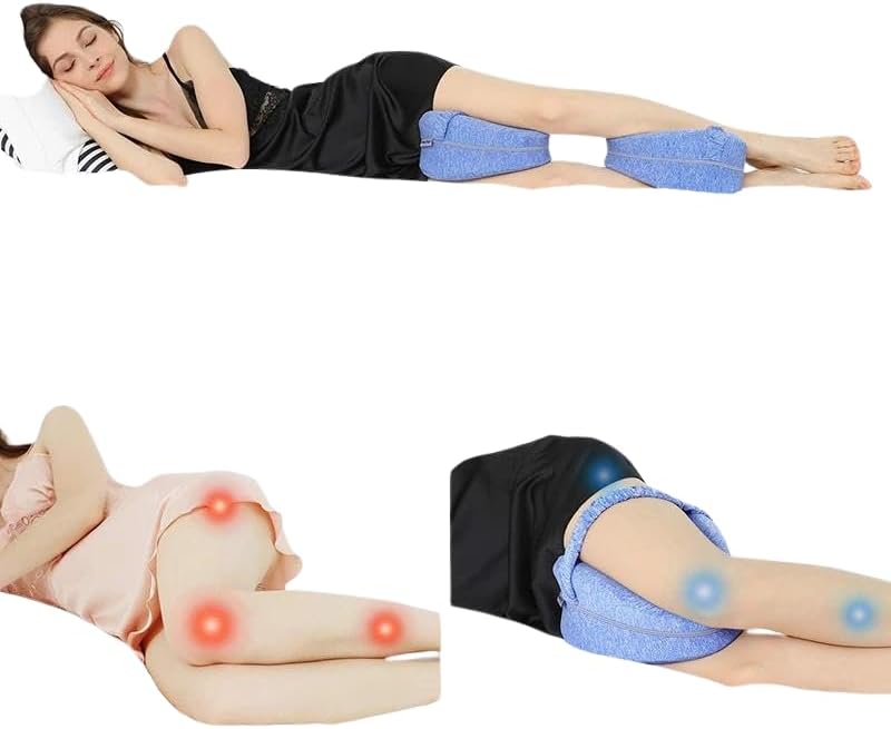 Utilisation du coussin d'alignement pour jambes SciatiComfort™ pour soulager la pression sur les hanches et le nerf sciatique.