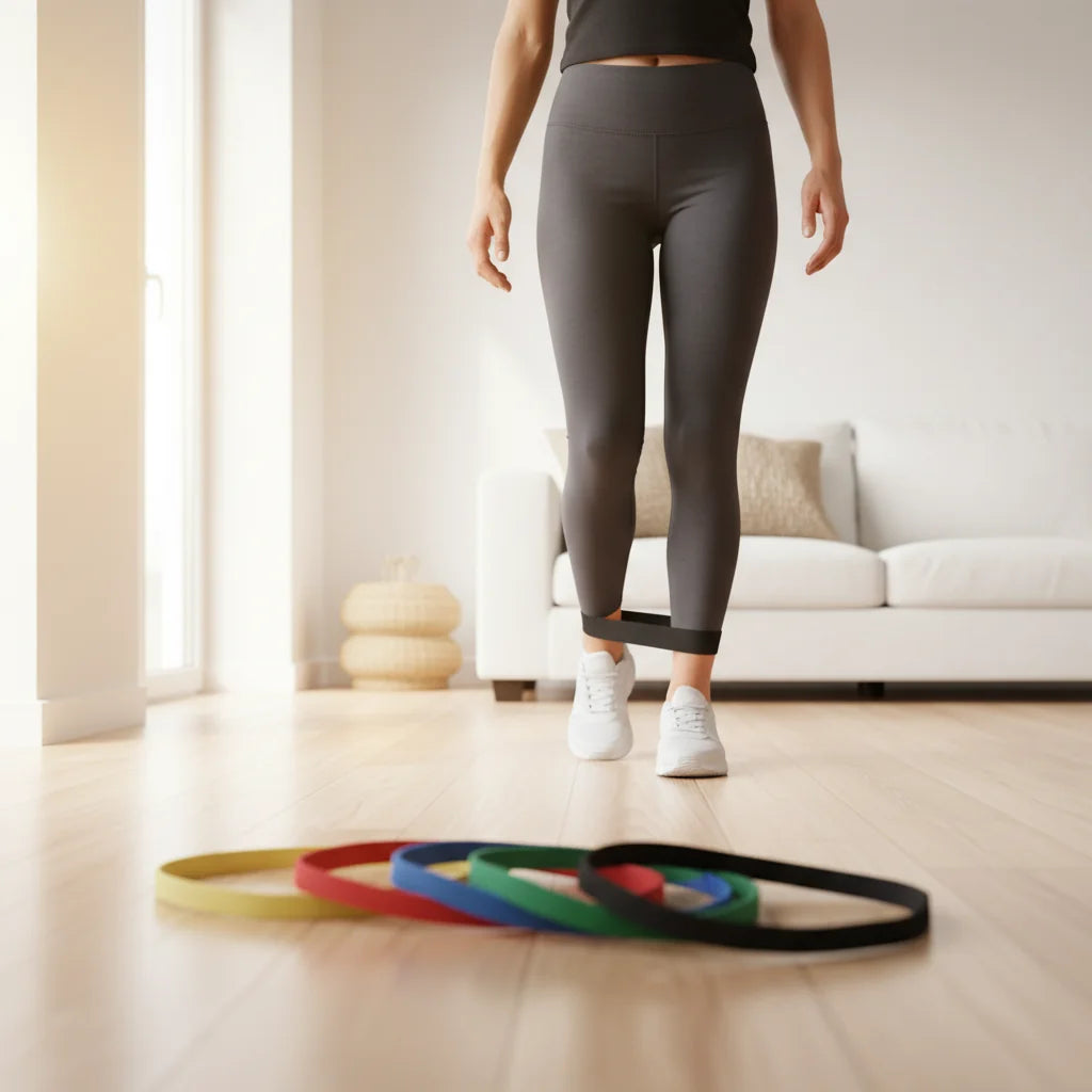 Exercice résistance élastiques musculation en utilisation lifestyle | Ergosia