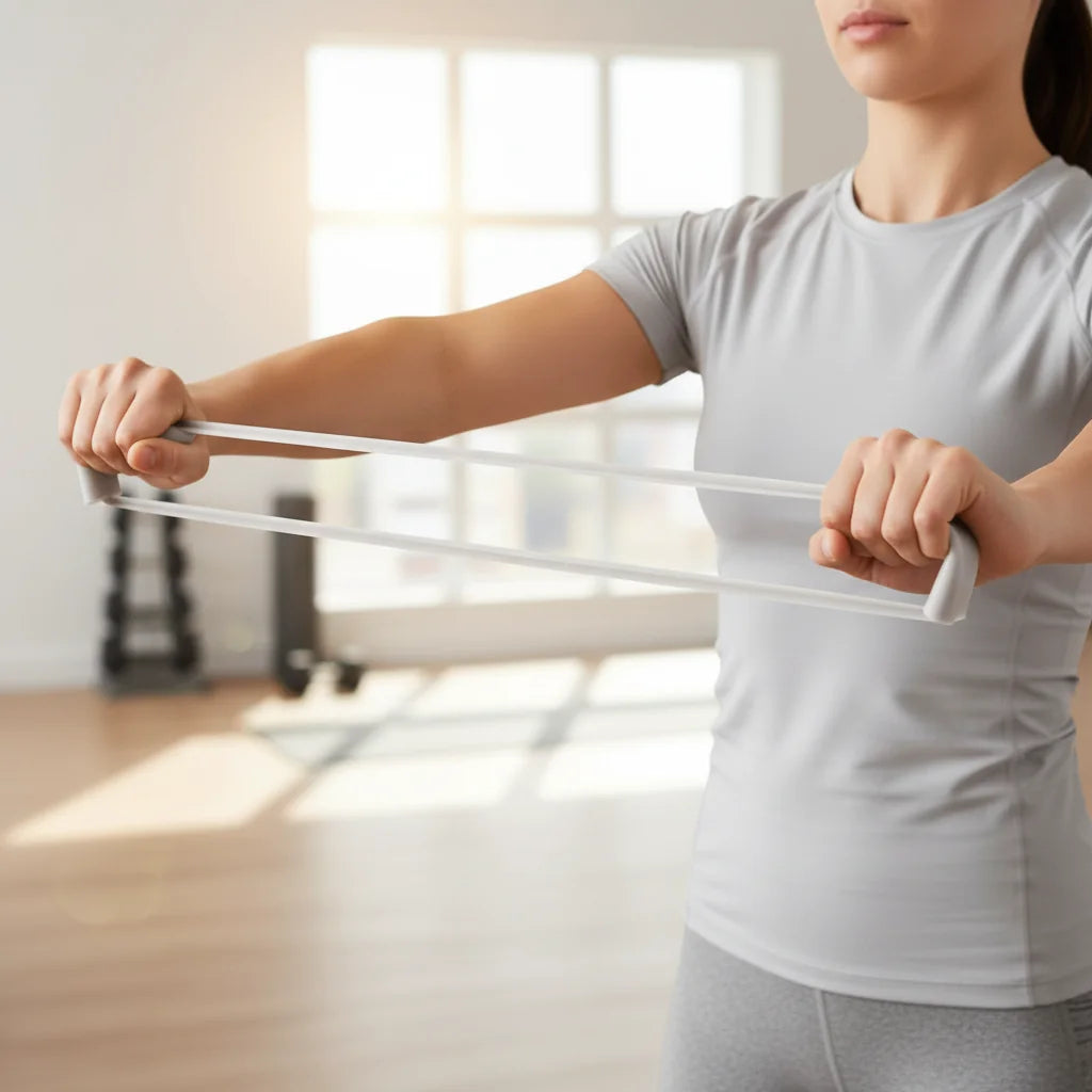 Kit bandes résistance progressive en utilisation musculation | Ergosia