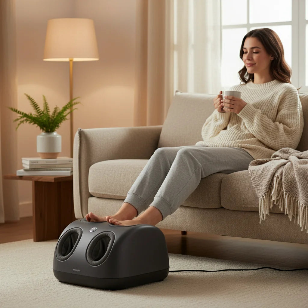 utilisation appareil massage pieds maison