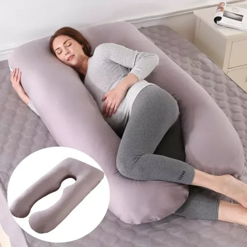 Coussin de grossesse en U NidDouillet gris - vue principale