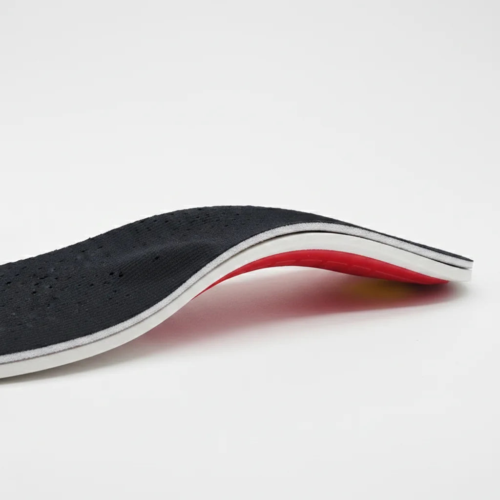 Détail structure EVA et zones de soutien semelle ergonomique PlantaFlex | Ergosia