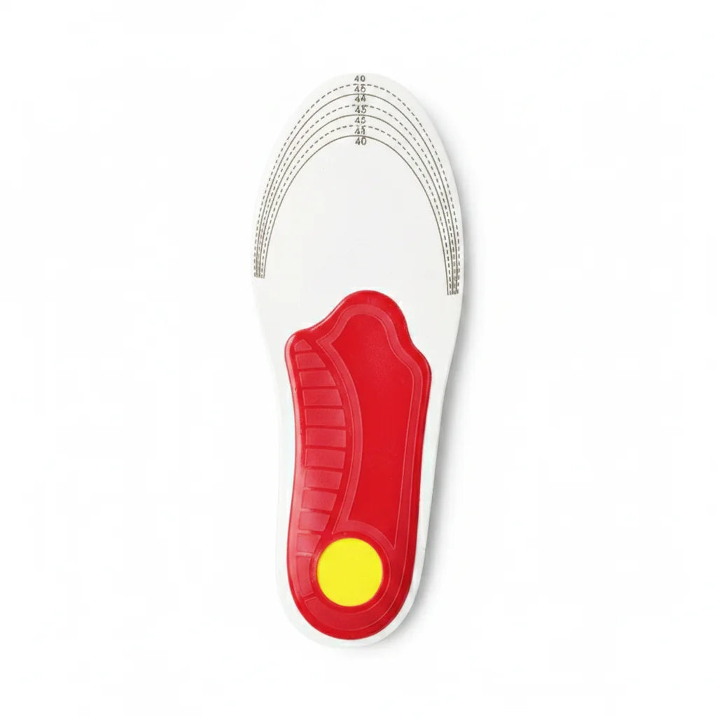 Semelle ergonomique PlantaFlex vue de dessous — motif antidérapant | Ergosia