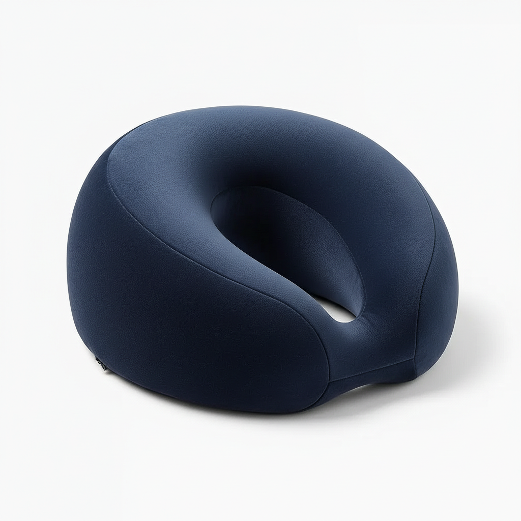 VitroComfort coussin vitrectomie face contre terre mousse mémoire de forme bleu marine