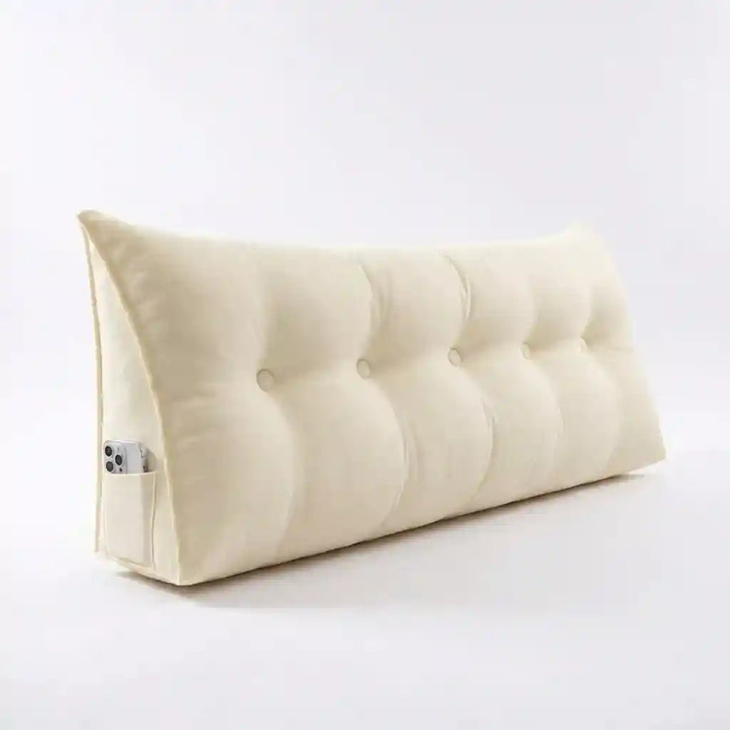 Coussin de relax triangulaire doux et confortable pour lit ou fauteuil