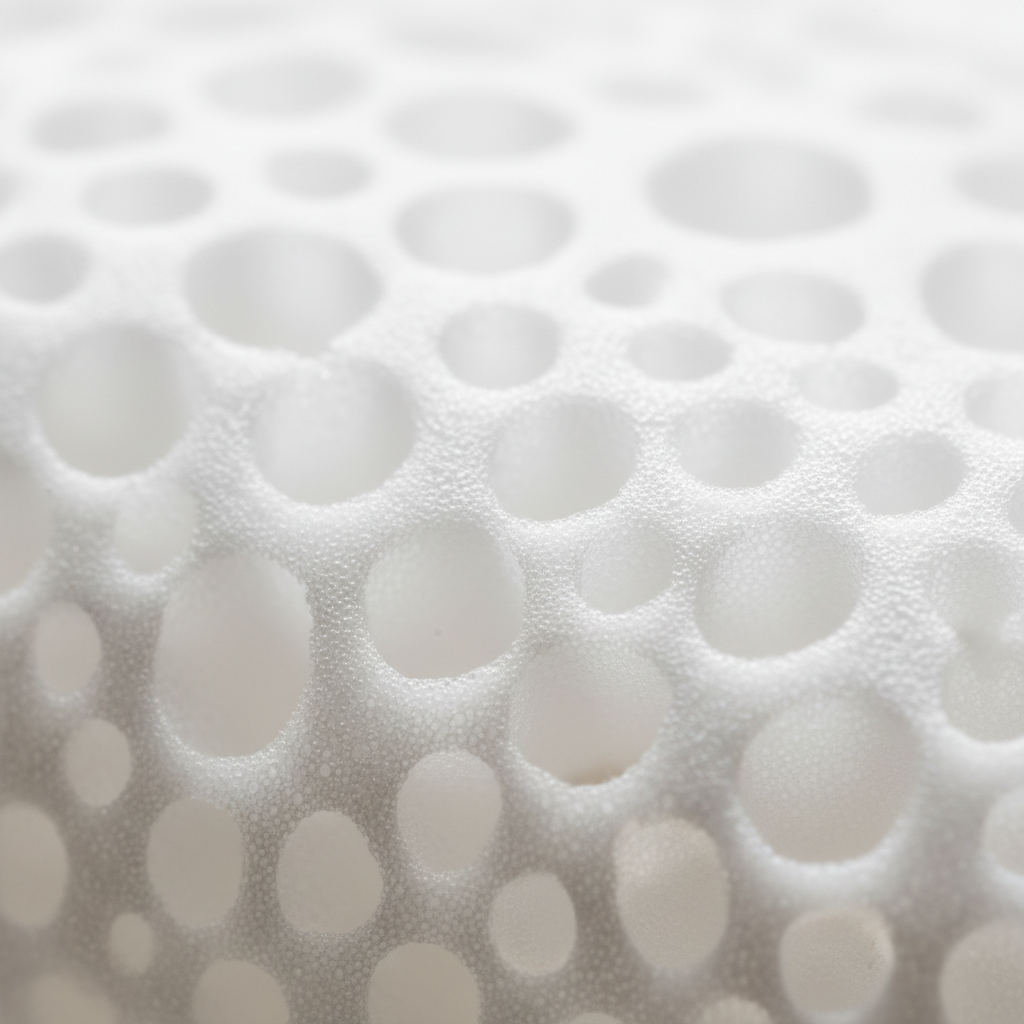 Texture latex naturel alvéolé breathable coussin