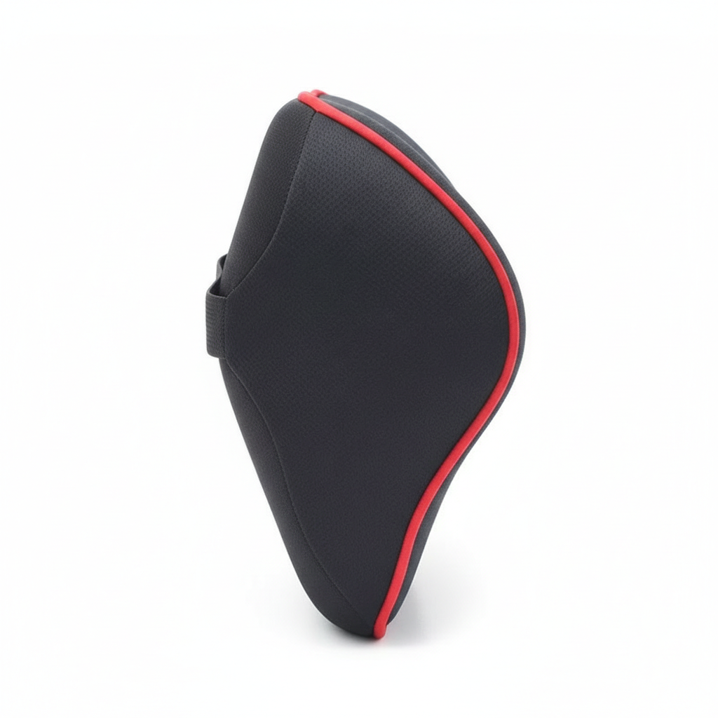 Coussin appui-tête ergonomique cervical - Vue profil - Support nuque voiture - Mousse mémoire