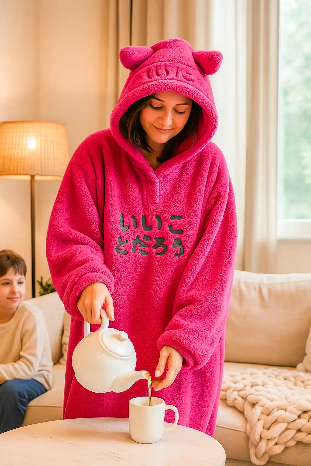 Le Cocon Polaire™ | Votre Sweat Plaid Géant pour un Confort Absolu