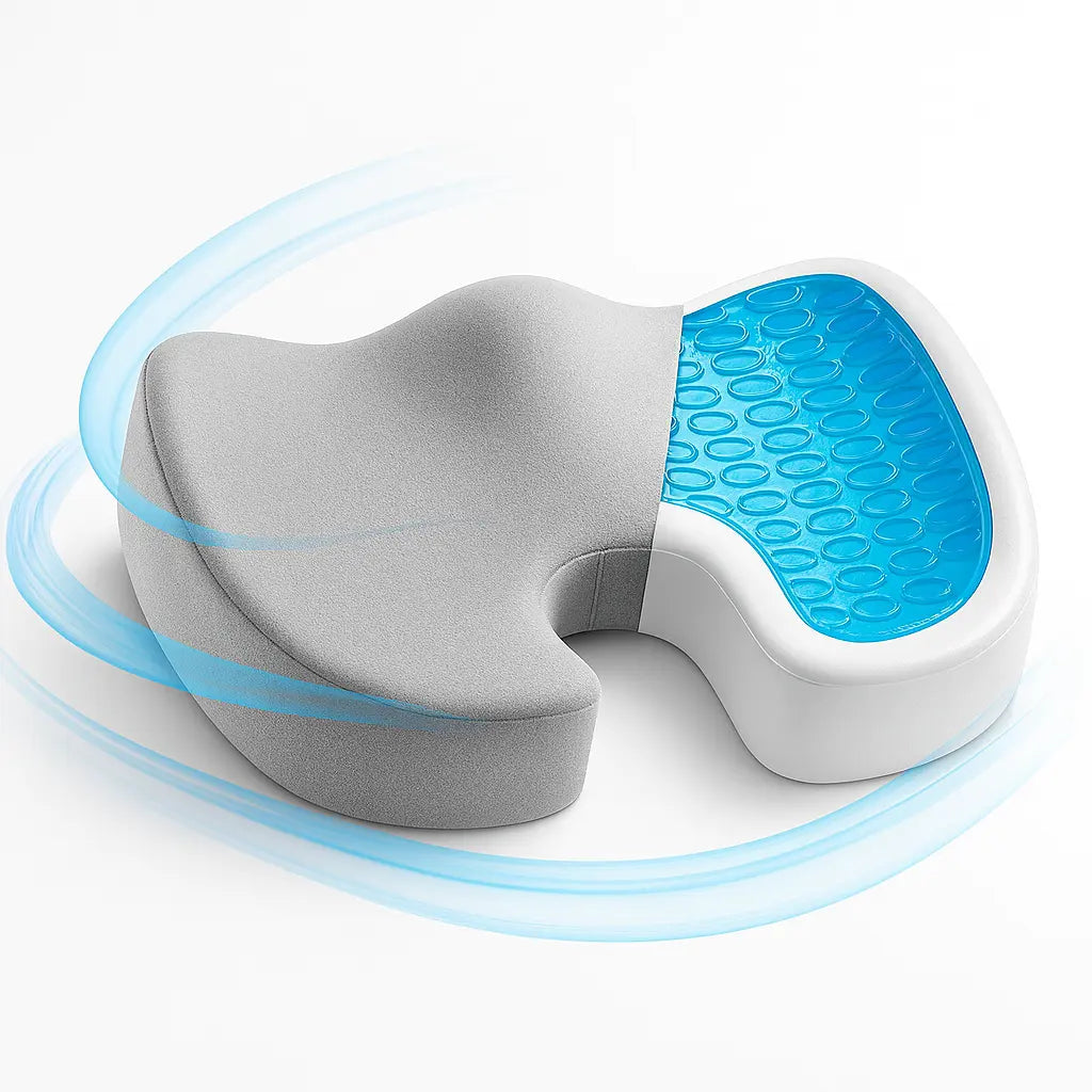 Memory Foam Coccyx Cushion with Gel