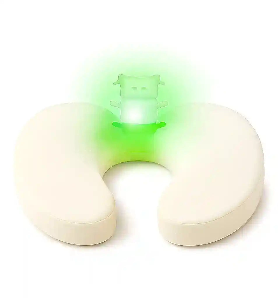 coussin décharge sacrum au lit avec effet visuel de soulagement au centre