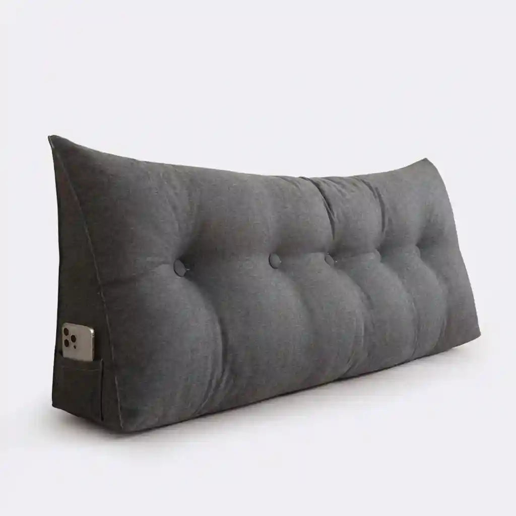 Coussin de relax triangulaire doux et confortable pour lit ou fauteuil