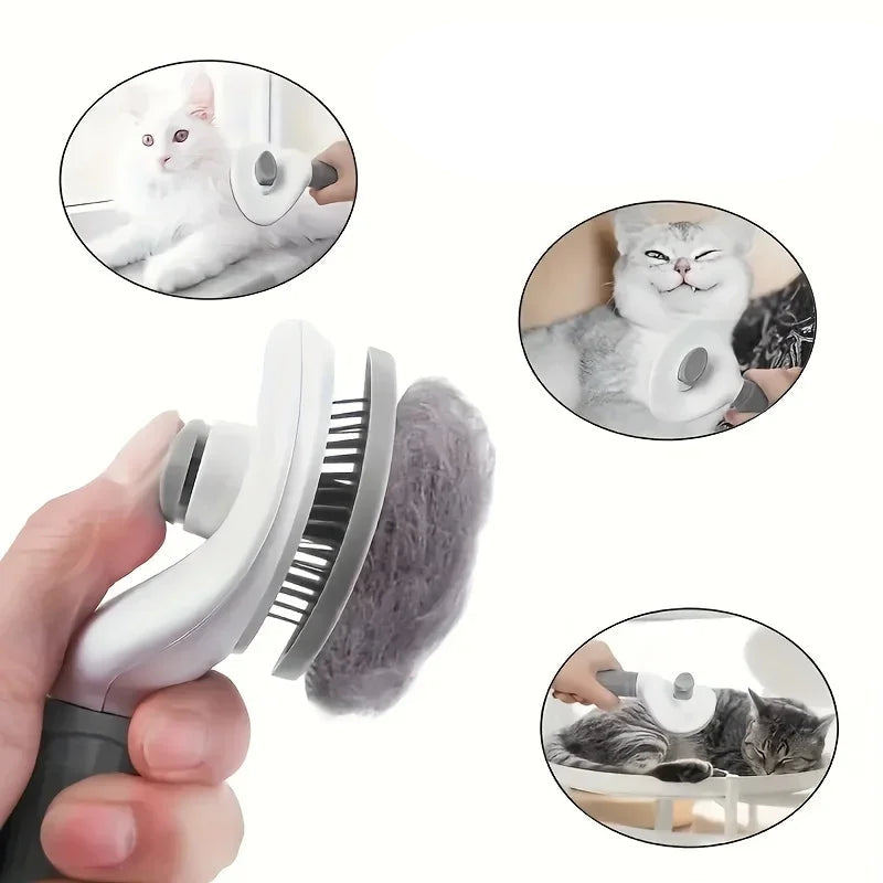 Brosse Auto-Nettoyante Chat & Chien - GroomEase™