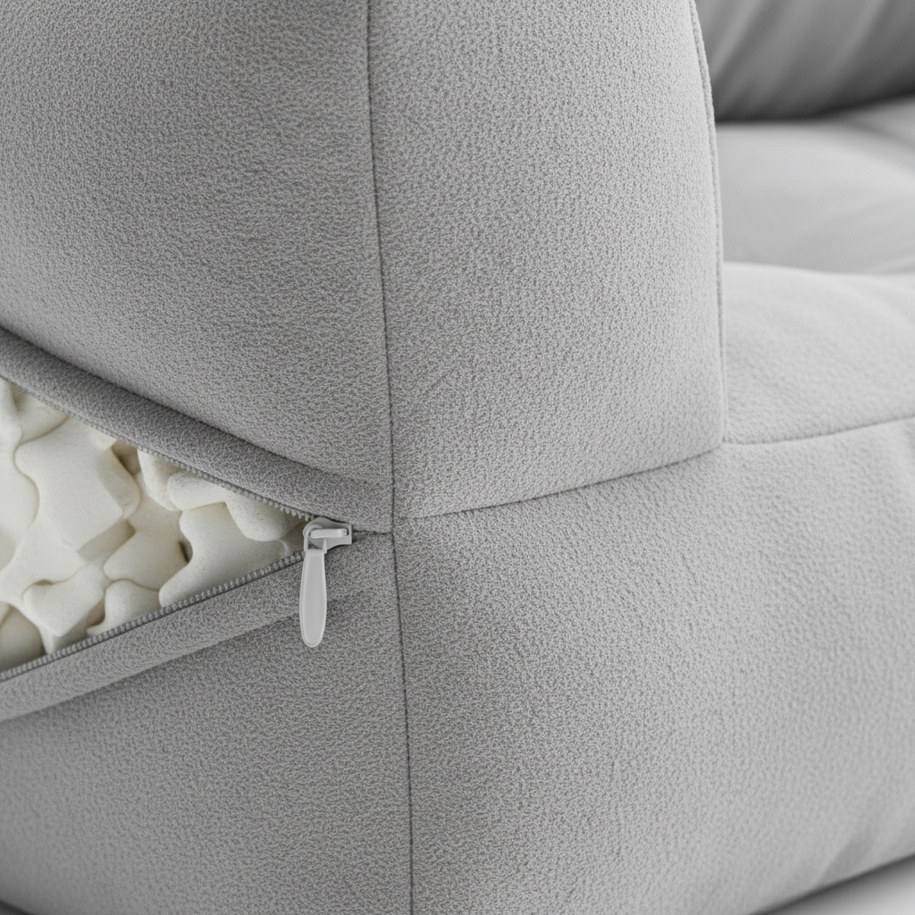 Détail tissu velours coussin lecture