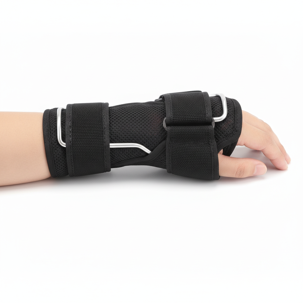 Attelle poignet tunnel carpien profil - Sangles velcro ajustables confort
