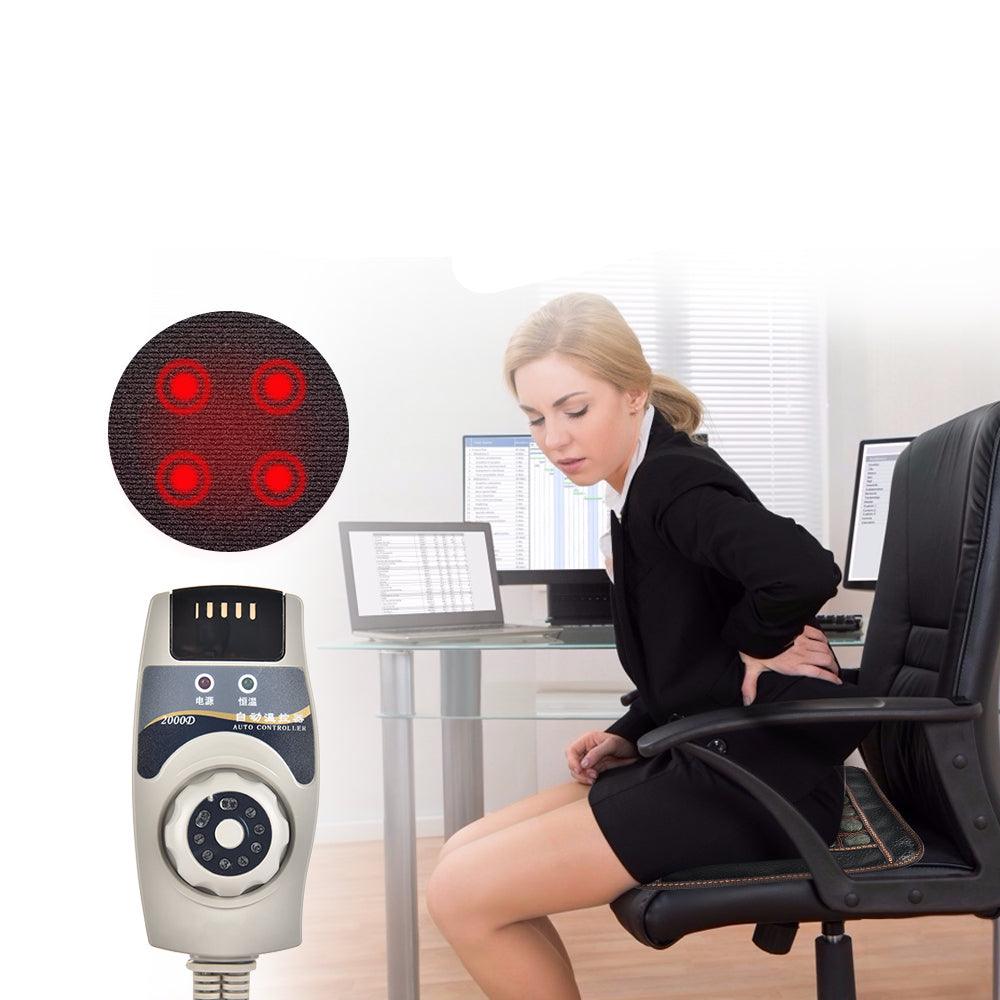 Coussin Chauffant Pierre de Tourmaline Pour le Dos - Thérapie Naturelle Premium - Mon - Coussin – Boutique Française de Coussins Orthopédiques, de Lecture et pour Animaux