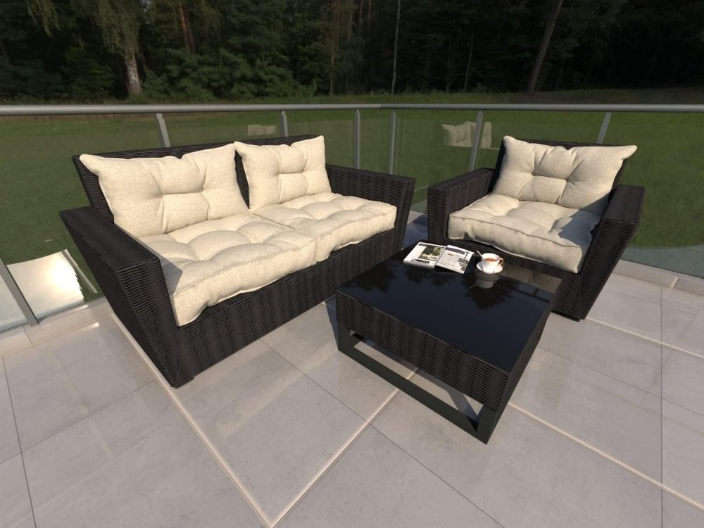 Coussin de chaise extérieur avec dossier - Confort élégant pour votre espace plein air - Mon - Coussin – Boutique Française de Coussins Orthopédiques, de Lecture et pour Animaux