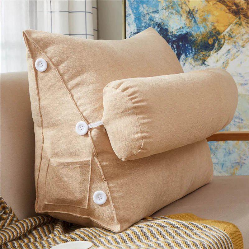Coussin de lecture pour le lit confort en coton - Mon-Coussin