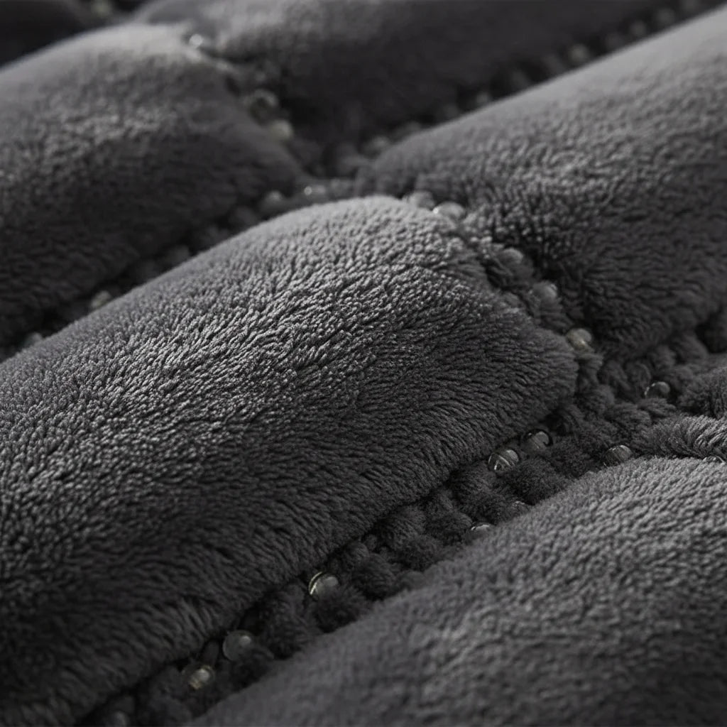 Détail tissu Raschel haute densité couverture lestée | Ergosia