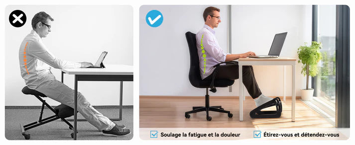 Repose-Pieds Ergonomique de Bureau ErgoStance™