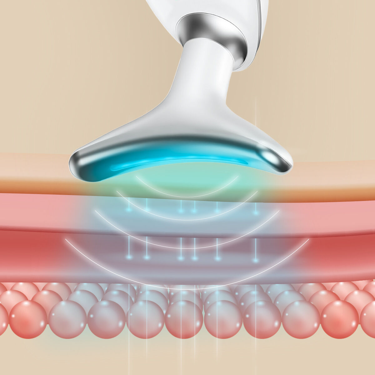 Appareil Lifting Visage & Cou EMS (LED + Chaleur) - Selora™