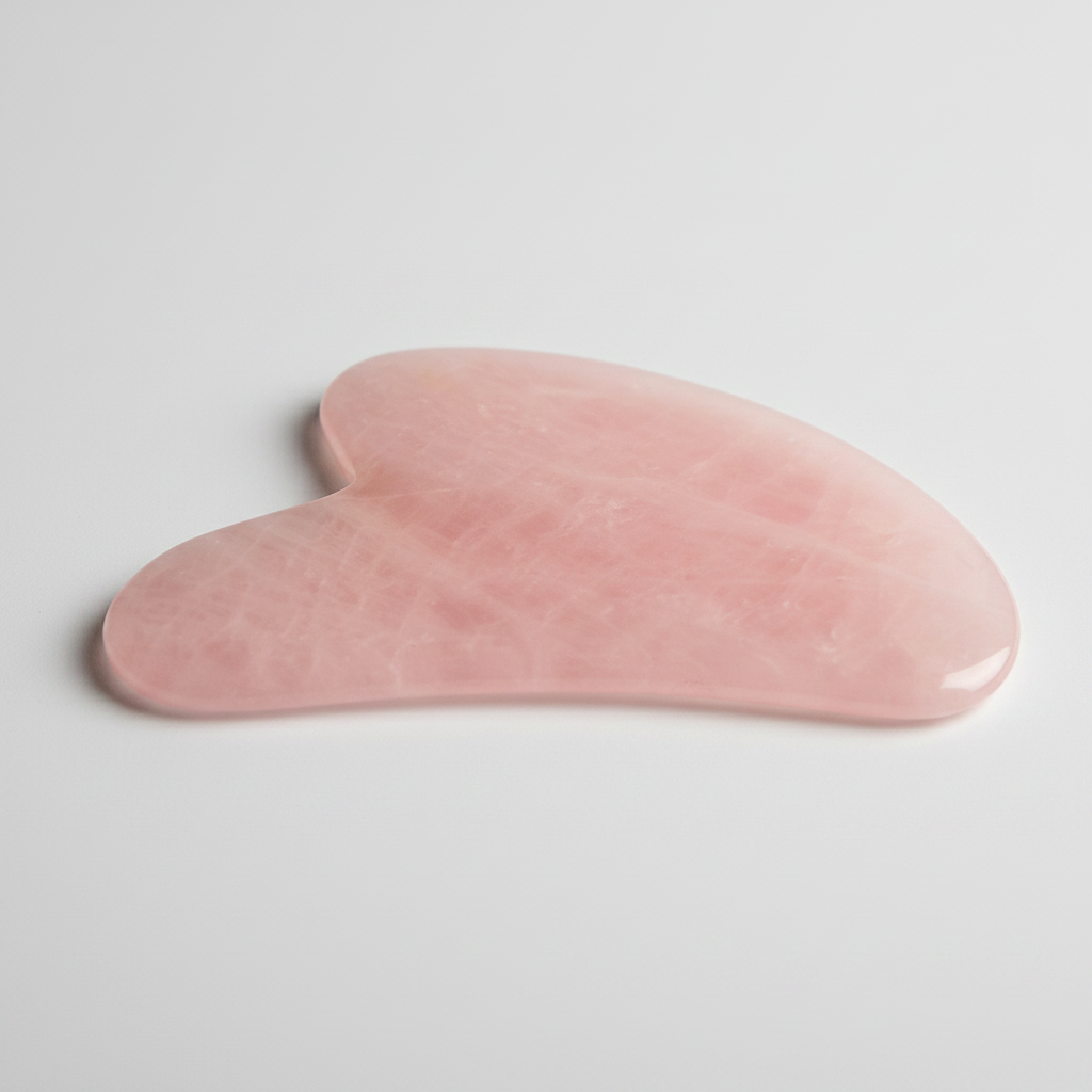 Détail pierre quartz rose naturel massage visage éclat | Ergosia