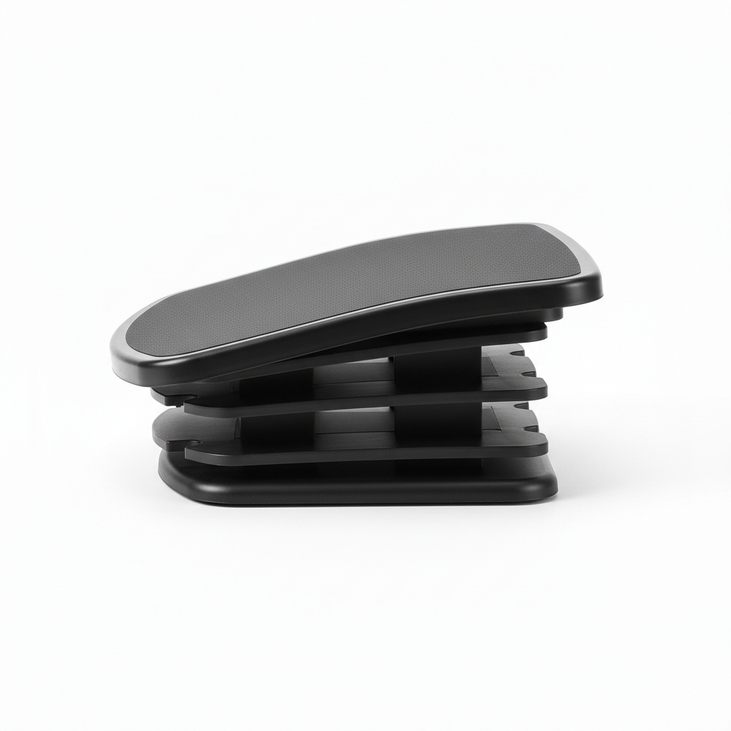 DeskLift repose-pieds vue profil réglage hauteur