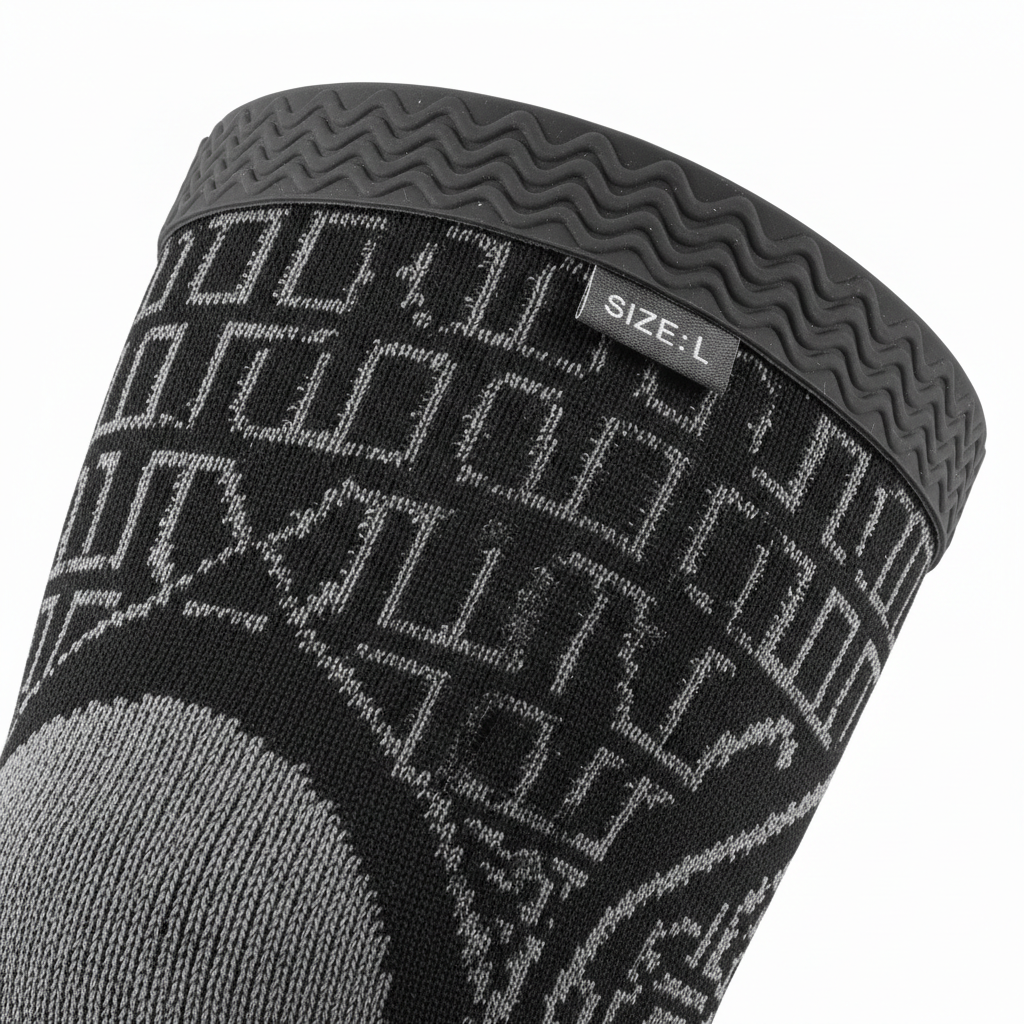 FlexiKnee Pro détail tissu compression respirant