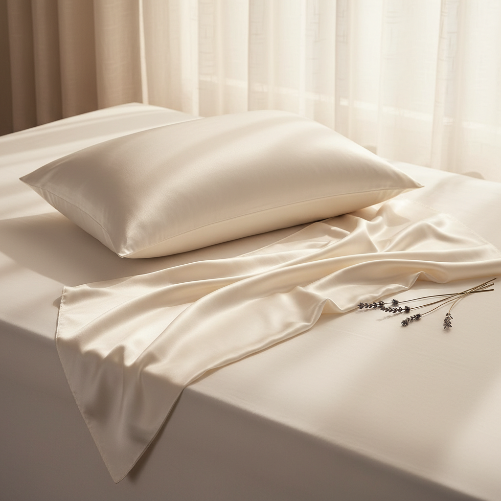 Taie d'oreiller en soie naturelle SilkNight™ — lifestyle
